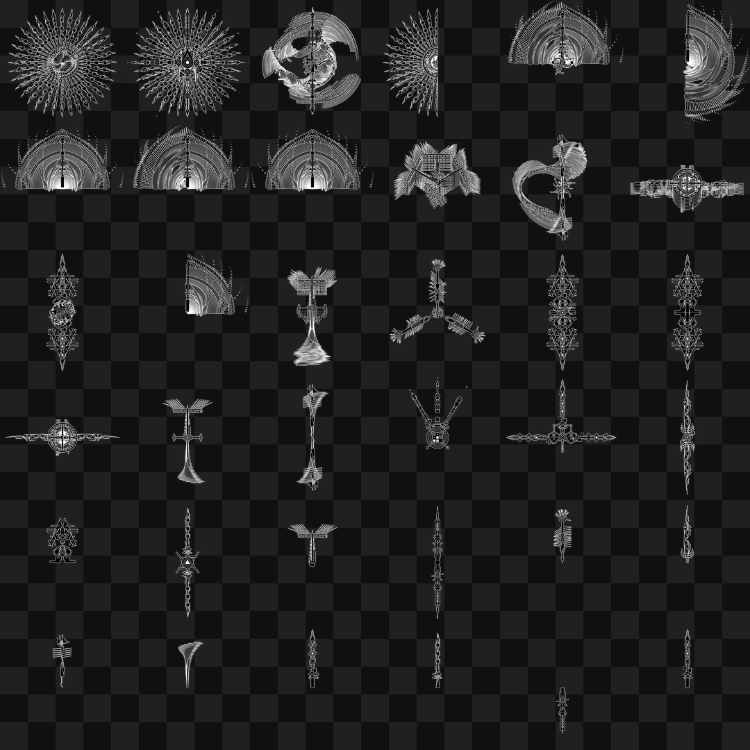 Gamma pillar asset pack / 37 loops
