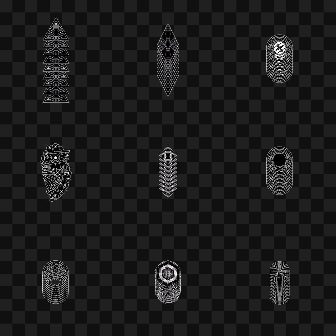 Omicron pillar asset pack / 13 loops
