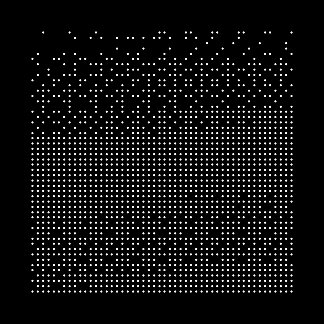 Block fat square asemic asset pack / 69 loops