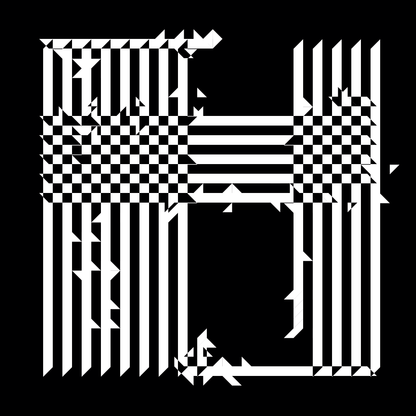 Block fat square asemic asset pack / 69 loops