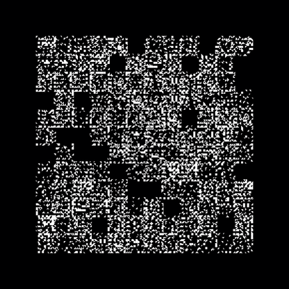 Block fat square asemic asset pack / 69 loops