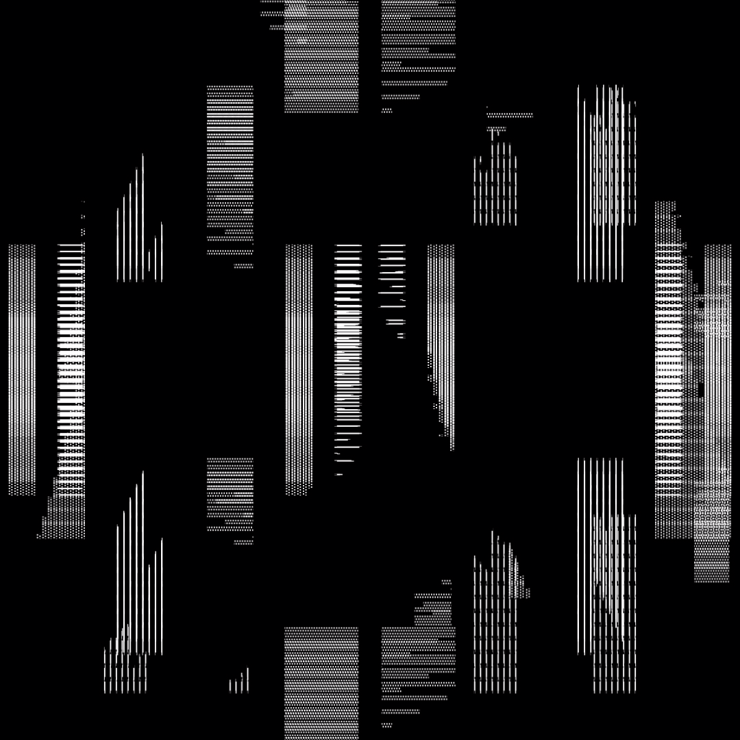 Block fat square asemic asset pack / 69 loops