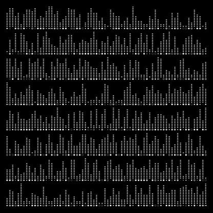 Block fat square asemic asset pack / 69 loops