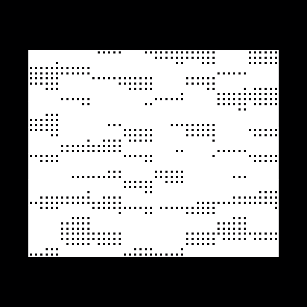 Block fat square asemic asset pack / 69 loops