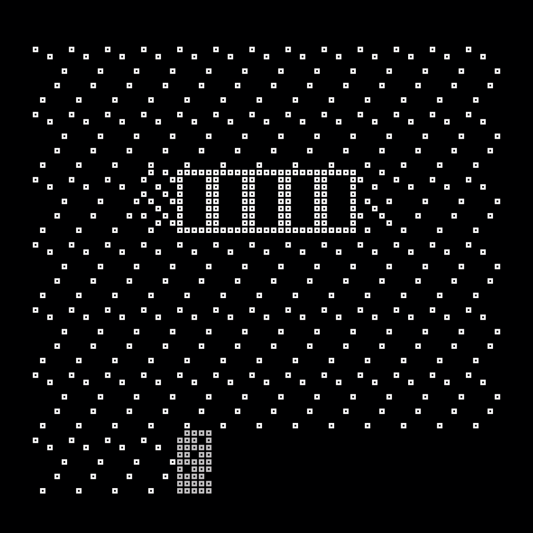 Block fat square asemic asset pack / 69 loops