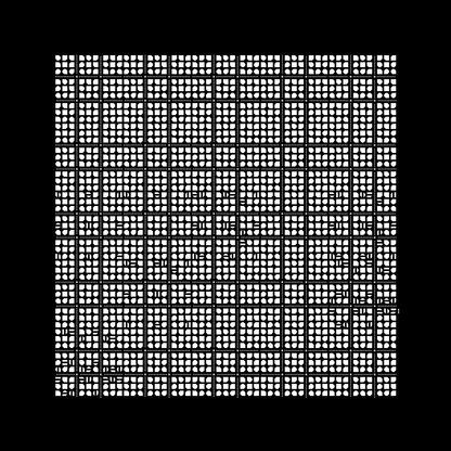 Block fat square asemic asset pack / 69 loops