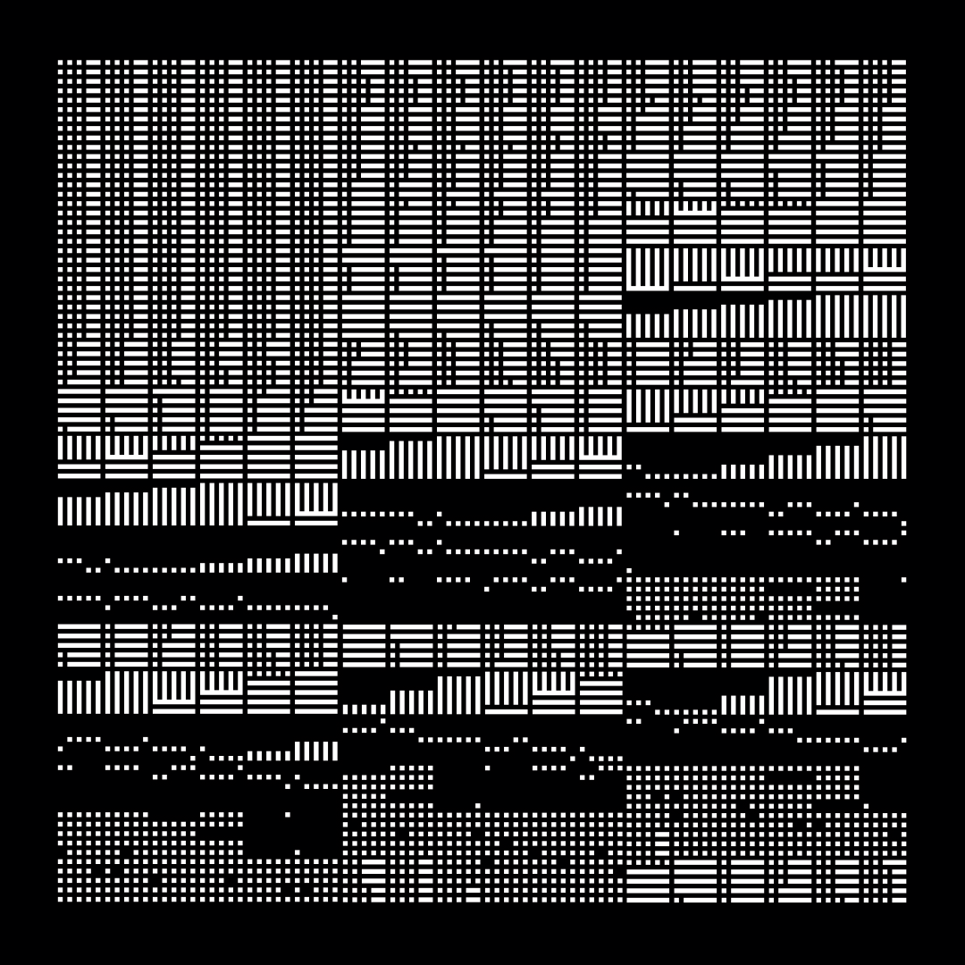 Block fat square asemic asset pack / 69 loops