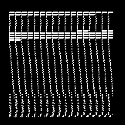 Block fat square asemic asset pack / 69 loops