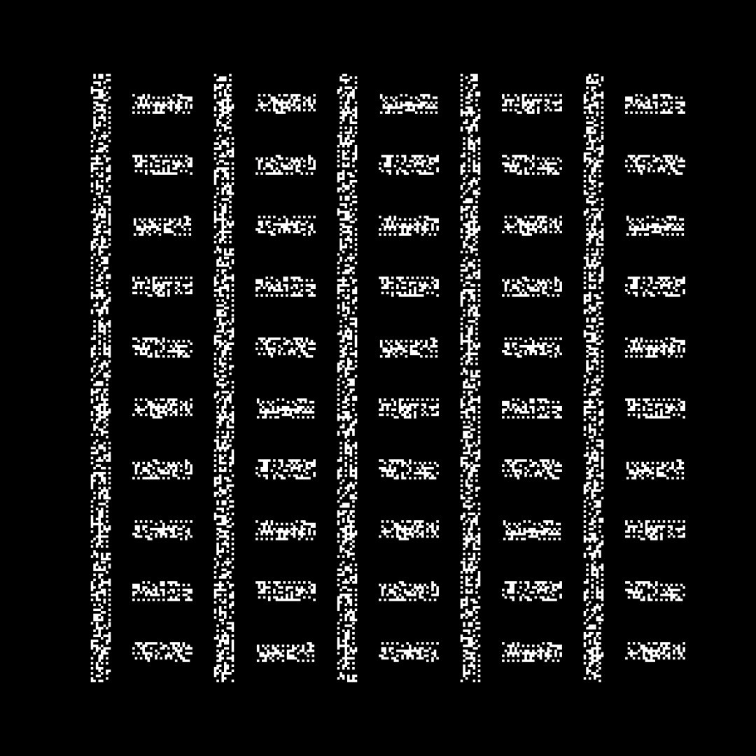 Block fat square asemic asset pack / 69 loops