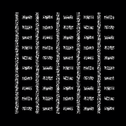 Block fat square asemic asset pack / 69 loops