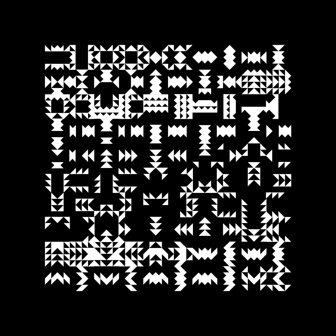 Block fat square asemic asset pack / 69 loops