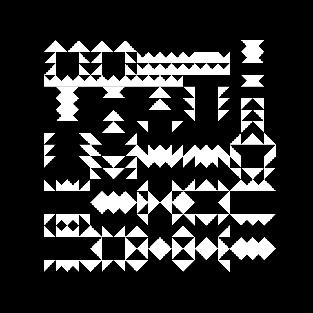 Block fat square asemic asset pack / 69 loops