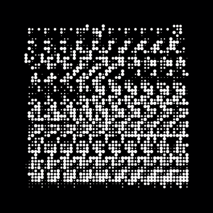 Block fat square asemic asset pack / 69 loops