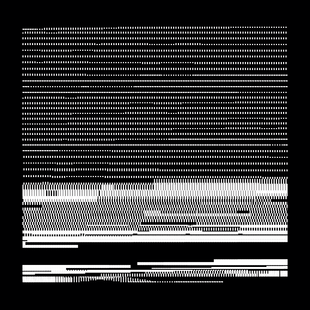 Block fat square asemic asset pack / 69 loops