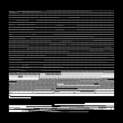 Block fat square asemic asset pack / 69 loops