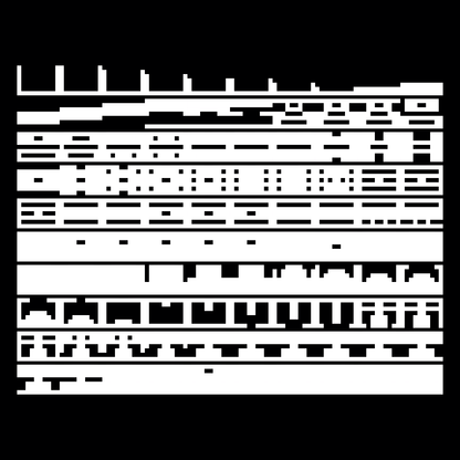 Block fat square asemic asset pack / 69 loops