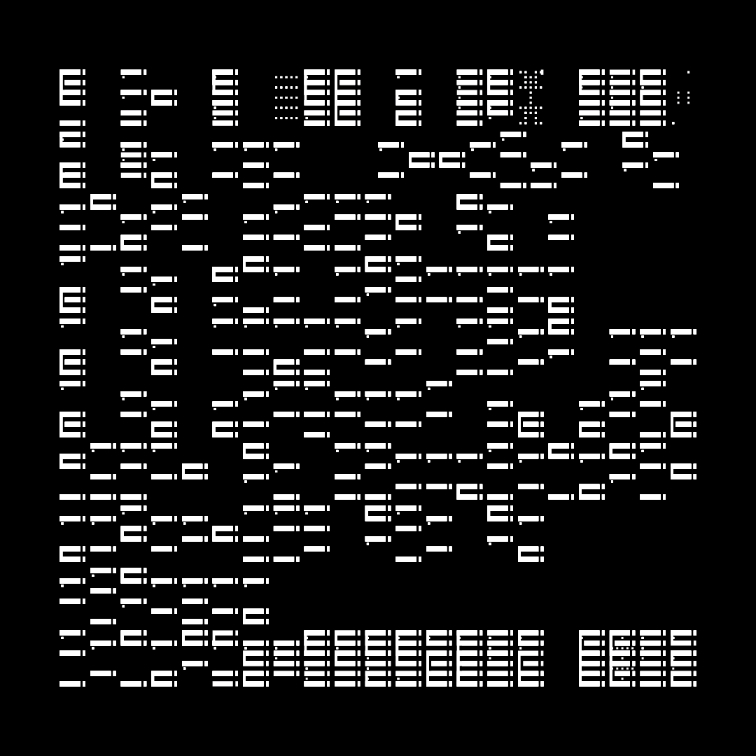 Block fat square asemic asset pack / 69 loops