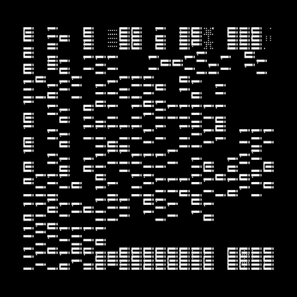 Block fat square asemic asset pack / 69 loops