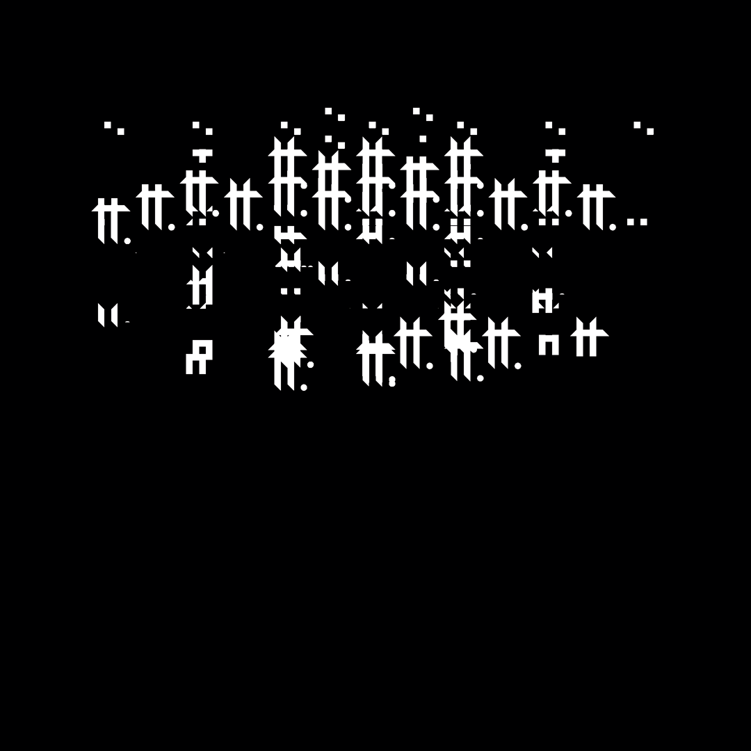 Block paragraph square asemic asset pack / 25 loops