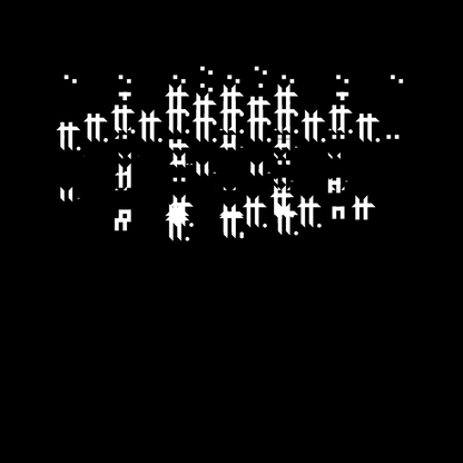 Block paragraph square asemic asset pack / 25 loops