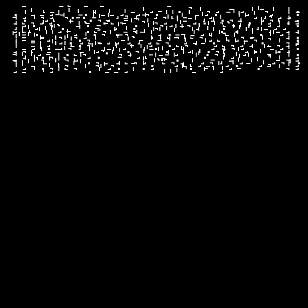 Block paragraph square asemic asset pack / 25 loops