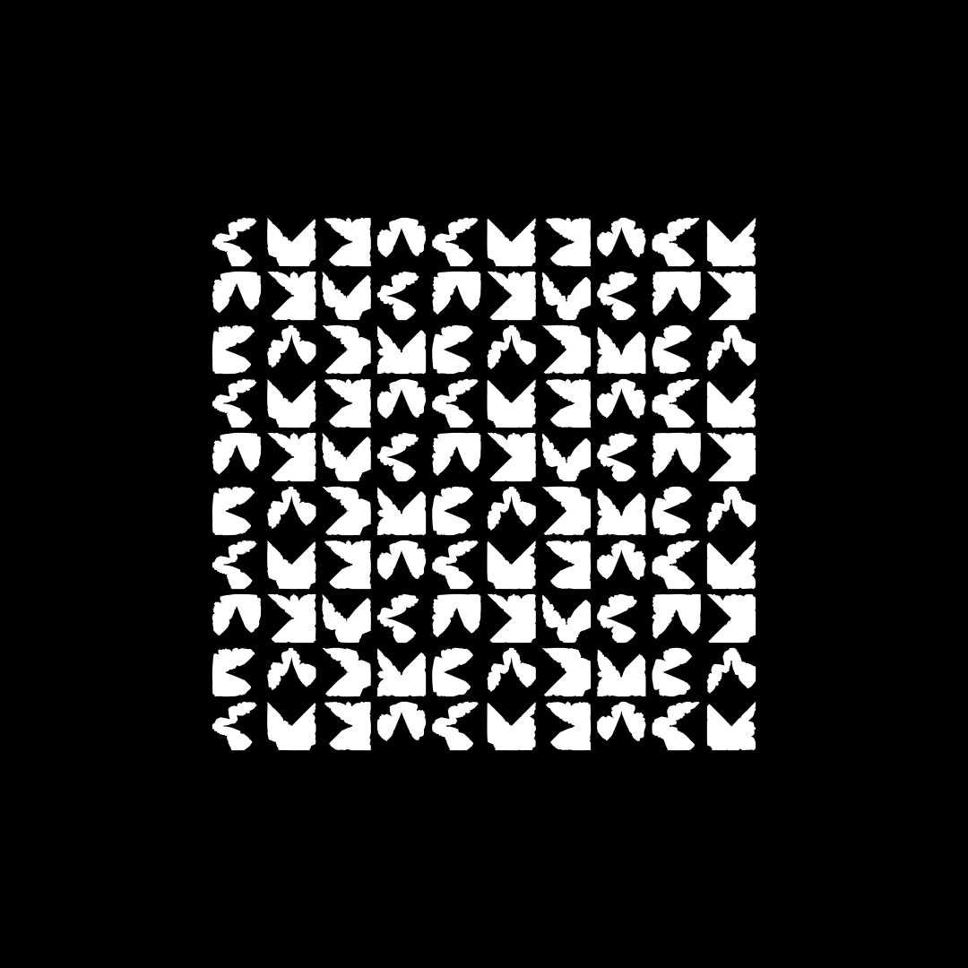 Block paragraph square asemic asset pack / 25 loops