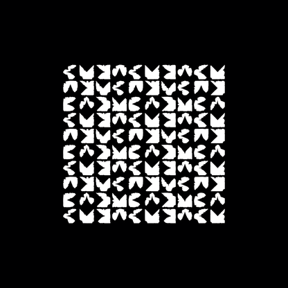 Block paragraph square asemic asset pack / 25 loops