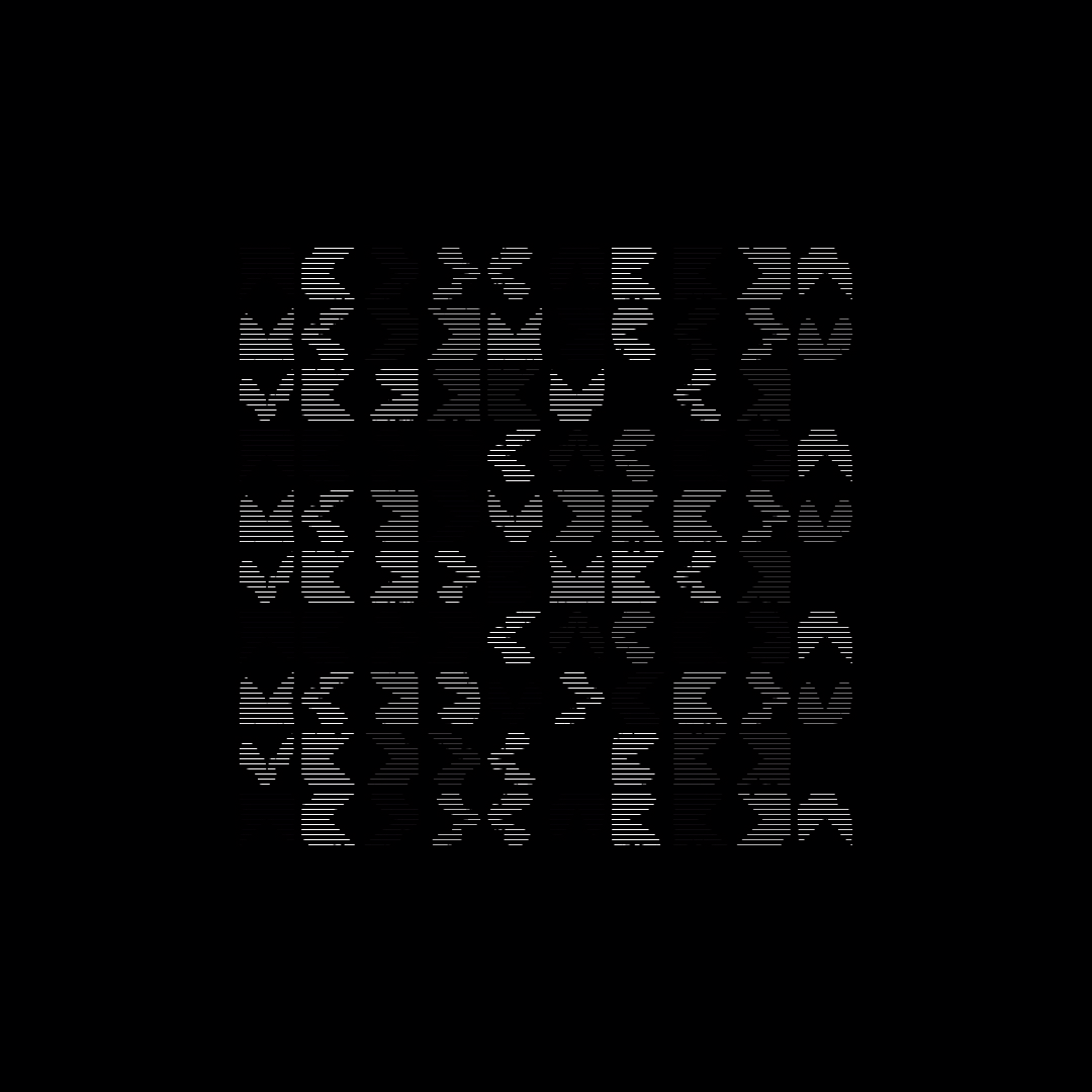Block paragraph square asemic asset pack / 25 loops