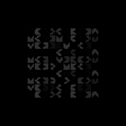 Block paragraph square asemic asset pack / 25 loops