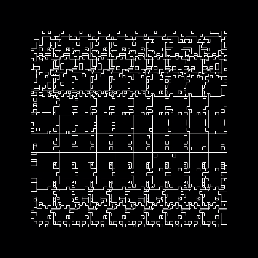 Block paragraph square asemic asset pack / 25 loops