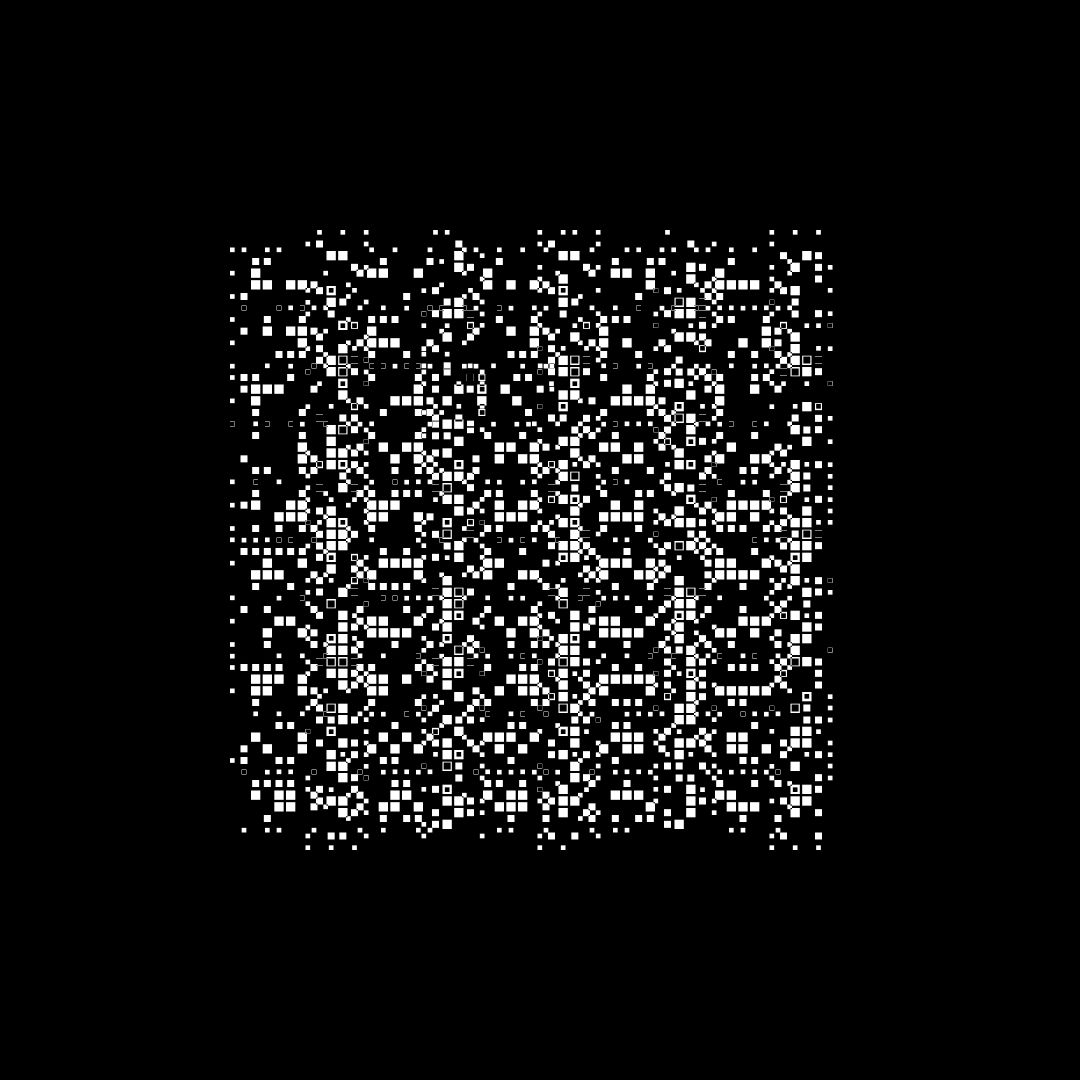 Block paragraph square asemic asset pack / 25 loops