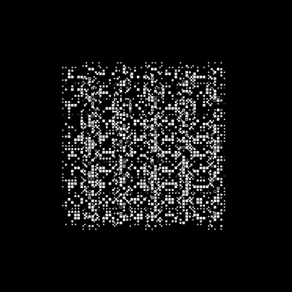 Block paragraph square asemic asset pack / 25 loops
