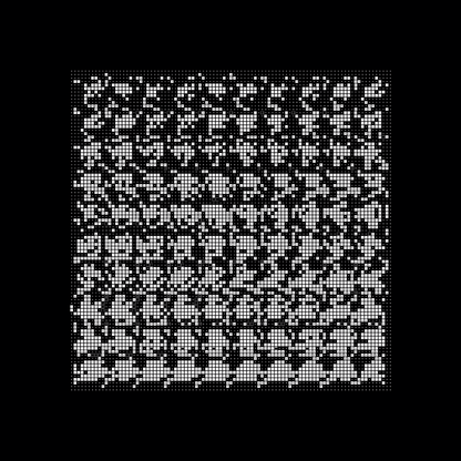 Block paragraph square asemic asset pack / 25 loops
