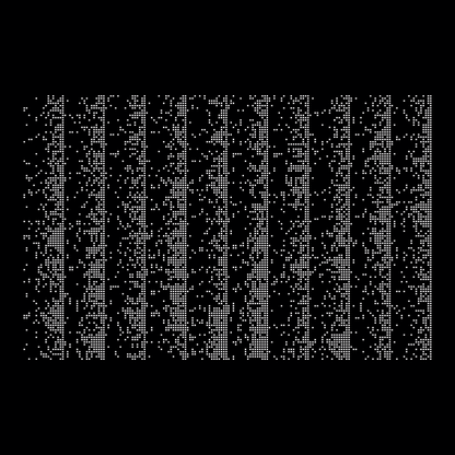 Block paragraph square asemic asset pack / 25 loops