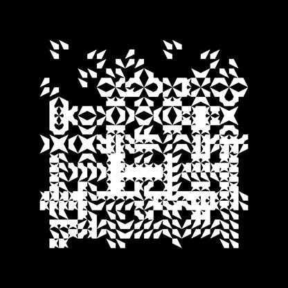 Block paragraph square asemic asset pack / 25 loops