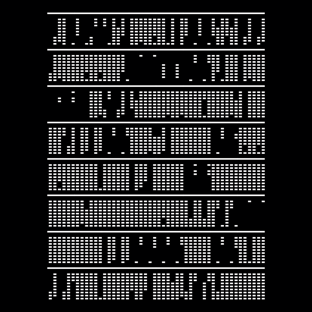 Block vertical square asemic asset pack / 28 loops