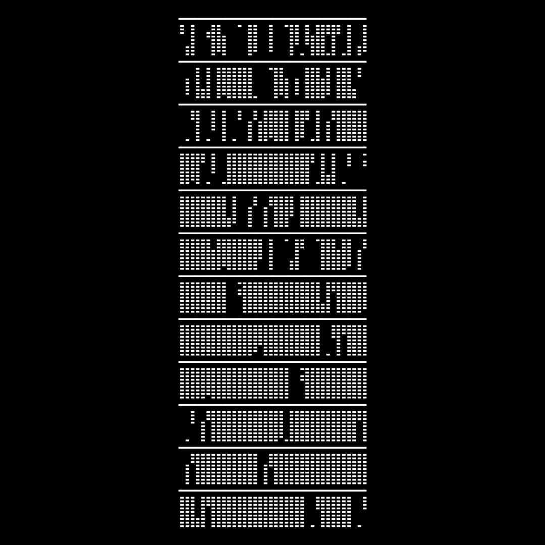 Block vertical square asemic asset pack / 28 loops