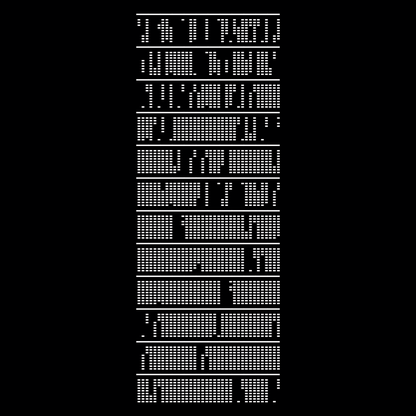 Block vertical square asemic asset pack / 28 loops