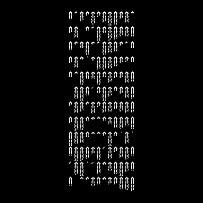 Block vertical square asemic asset pack / 28 loops