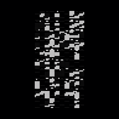 Block vertical square asemic asset pack / 28 loops