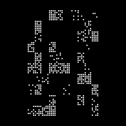 Block vertical square asemic asset pack / 28 loops