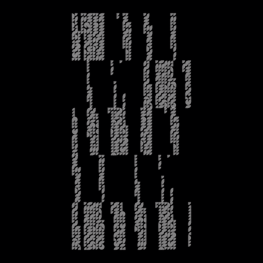 Block vertical square asemic asset pack / 28 loops