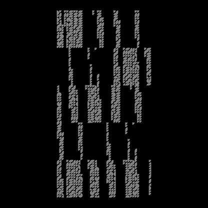 Block vertical square asemic asset pack / 28 loops