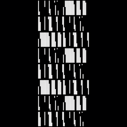 Block vertical square asemic asset pack / 28 loops