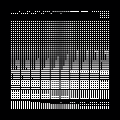 Alpha asemic square pattern asset pack / 11 loops