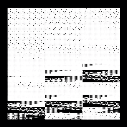 Alpha asemic square pattern asset pack / 11 loops