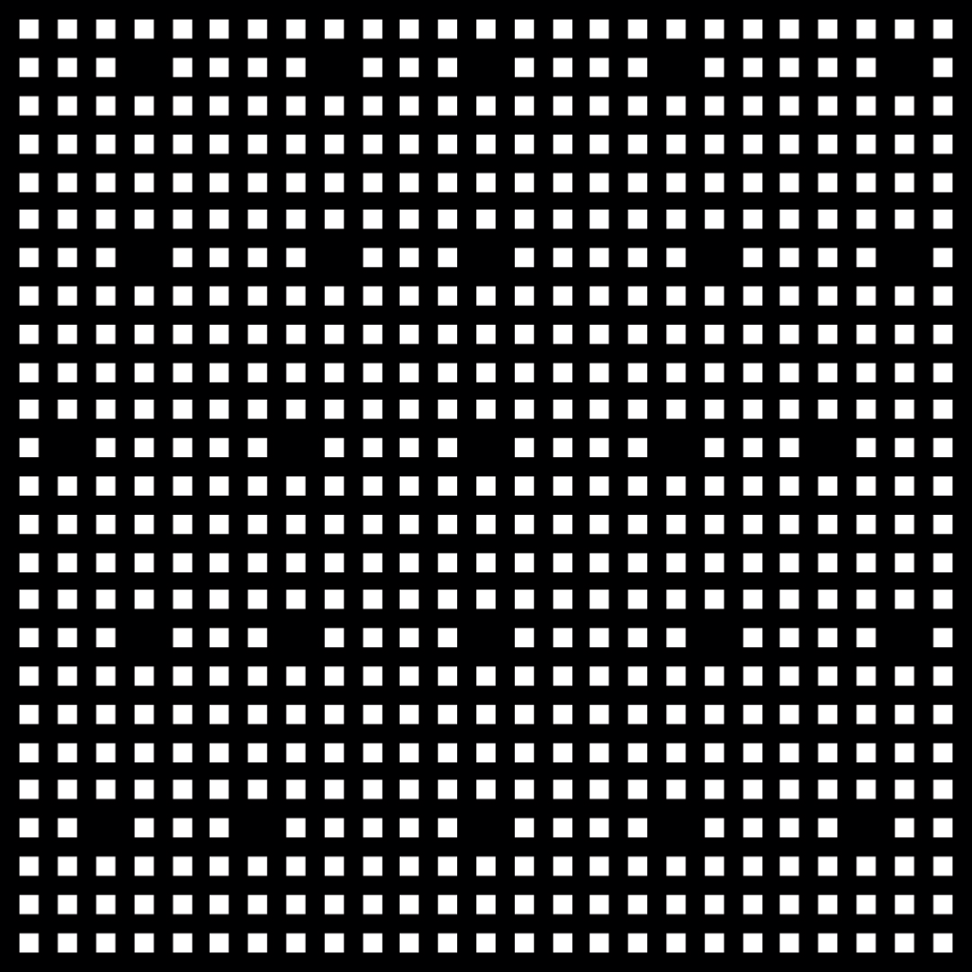 Alpha asemic square pattern asset pack / 11 loops