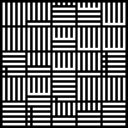 Alpha asemic square pattern asset pack / 11 loops