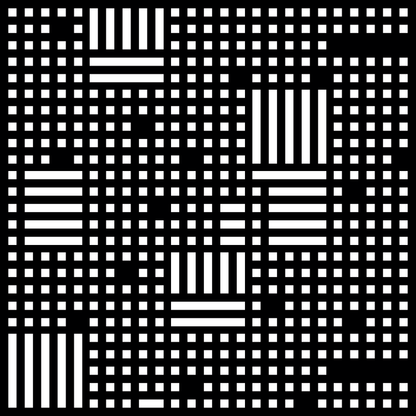 Alpha asemic square pattern asset pack / 11 loops
