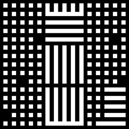 Alpha asemic square pattern asset pack / 11 loops